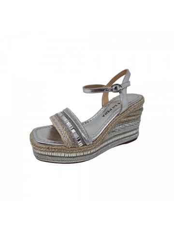 Alma en Pena Keilsandalette  in Silber