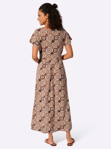 WITT WEIDEN Jerseykleid in papaya-ecru-bedruckt