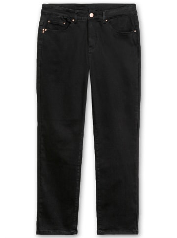 sheego Jeans in black denim