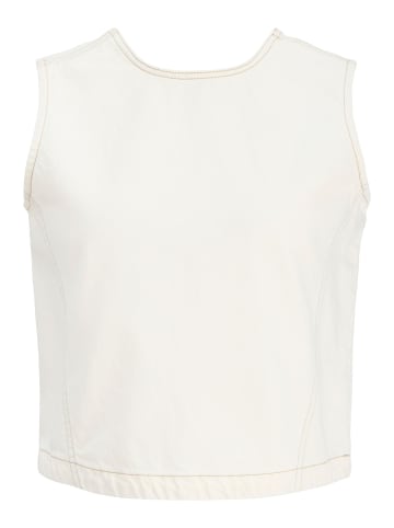 JJXX Asymetrisches Top in Off-White Denim