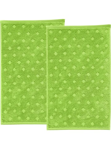 Erwin Müller Frottier Gästetuch 2er-Pack Baden-Baden in apfelgrün