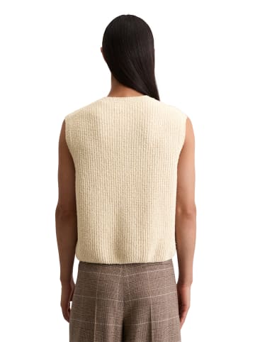 Marc O'Polo Ärmellose Strickweste regular in Light Oat