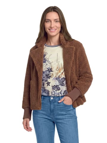 Betty Barclay Outdoorjacke mit Plüsch in Dark Coffee
