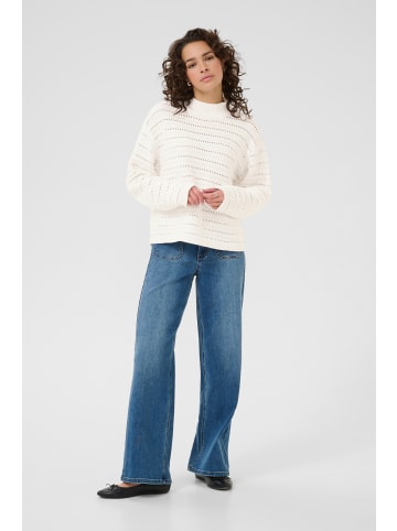 Kaffe Strickpullover KAdolly Baggy fit in Chalk