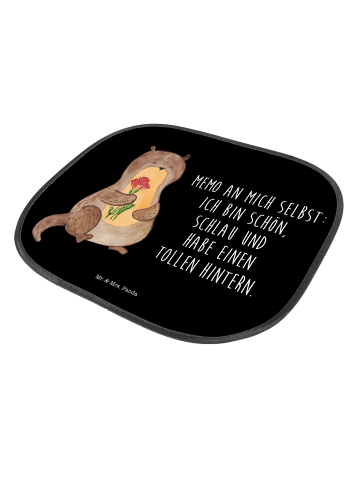 Mr. & Mrs. Panda Autoscheiben Sonnenschutz Otter Blumenstrauß mi... in Schwarz