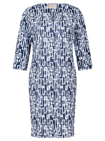 CARTOON Casual-Kleid mit Muster in Weiß/Blau