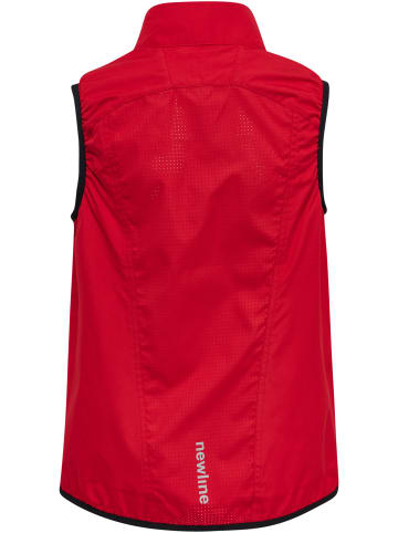 Newline Reißverschluss Vest Reflektierend Logo Kids Core Kinder in TANGO RED