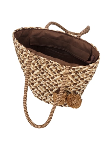 usha FESTIVAL Women Tote Bag in Dark Beige