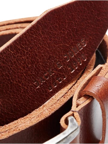 Jack & Jones Ledergürtel 'JACPAUL' Braun