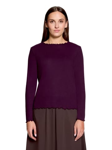 CARTOON Langarm-Shirt mit Kragen in Dark Dahlia