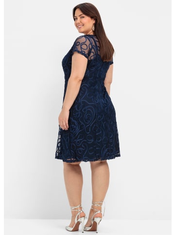 sheego Spitzenkleid in marine