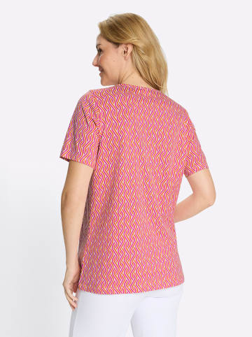 Sieh an! Longshirt in fuchsia-orange-bedruckt