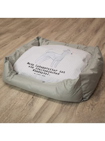 Mr. & Mrs. Panda Hundeliege Italienisches Windspiel Lebensretter... in Grau Pastell