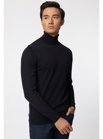 Roy Robson Strickrollkragenpullover Merinowolle - Easy Care in DARK BLUE