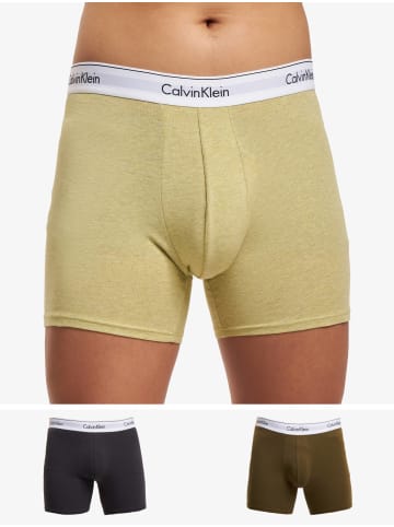 CALVIN KLEIN UNDERWEAR Boxershorts in sunny lime heather/phantom/dark olive