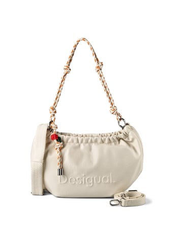 Desigual Half Schultertasche 40 cm in white