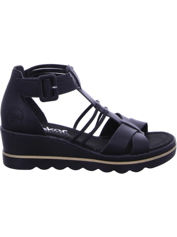 rieker Keilsandalette in schwarz