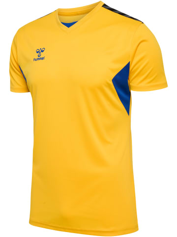 Hummel T-Shirt Hmlauthentic Herren in SPORTS YELLOW/TRUE BLUE