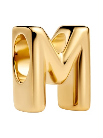 Pandora Mini-Charm Buchstabe M Goldfarben