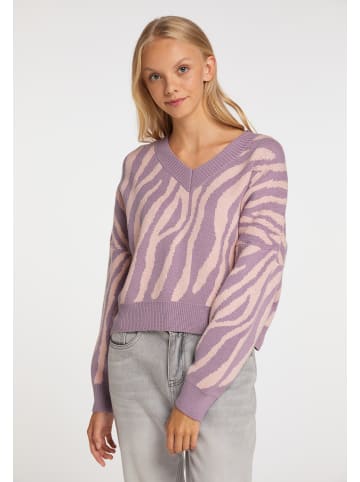 myMo Strickpullover in Mauve Rosa