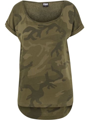 Urban Classics T-Shirts in olive camo