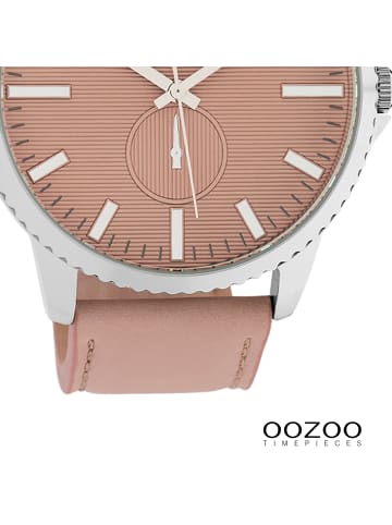 Oozoo Analog-Armbanduhr Oozoo Timepieces rosa extra groß (ca. 48mm)