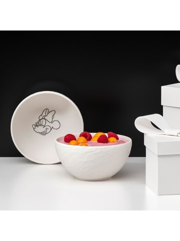 Villeroy & Boch 4er Set Müslischalen Manufacture Rock blanc - Mickey Mouse ø 14 cm weiß in weiß
