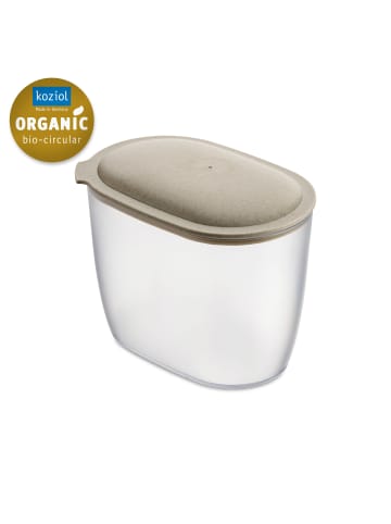 koziol CONNECT OVAL STORAGE M * - Vorratsdose 1,4l in nature desert sand