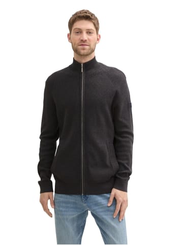 Tom Tailor Strickjacke STRUCTURED KNIT in Grau