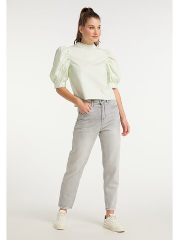 myMo Damen Shirtbluse in Hellminze