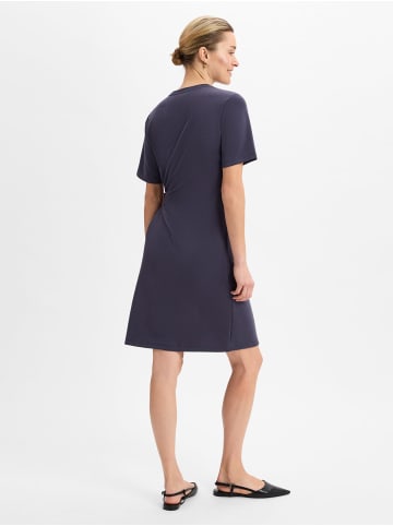 Franco Callegari Jerseykleid in marine - 0002