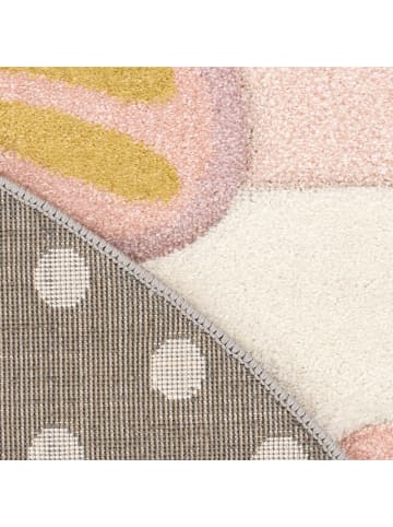KADIMA DESIGN Kinderteppich Schmetterlinge-Patchwork Kinderzimmer in Mehrfarbig