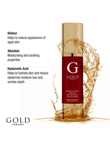 skinChemists 2tlg Set Hyaluronsäure Duo Feuchtigkeitscreme & Retinol Augenserum