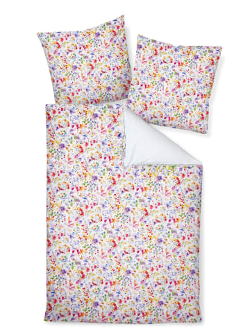 Traumschloss Mako Satin Bettwäsche - Blumendesign - bunt in bunt