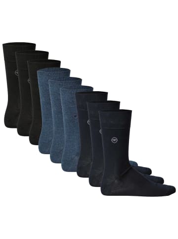 Tom Tailor Socken 9er Pack in Schwarz/Blau/Navy