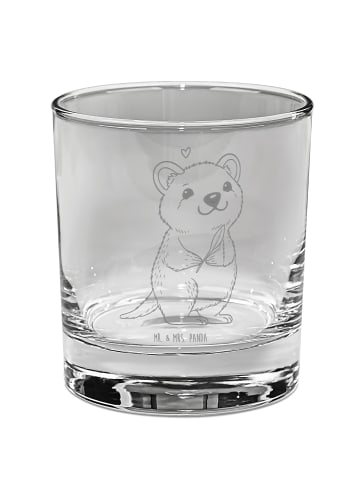 Mr. & Mrs. Panda Tumbler Glas Quokka Happy ohne Spruch in Transparent