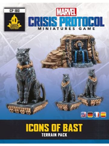 Asmodee Spiel - Marvel: Crisis Protocol - Icons of Bast Terrain Pack (Geländeset I