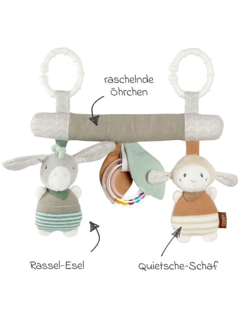 Fehn Activity-Trapez mit Rassel & Quietsche - in grau,bunt