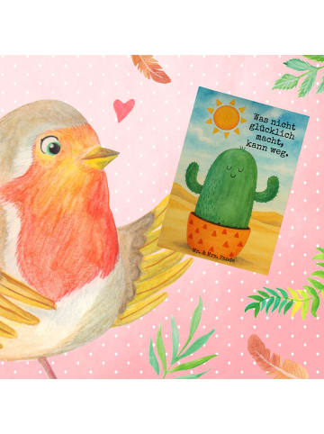 Mr. & Mrs. Panda babykarte Kaktus Sonne Design mit Spruch in Weiß