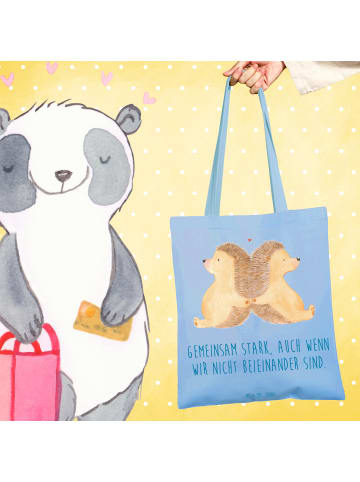 Mr. & Mrs. Panda Tasche Trennung von den Eltern mit Spruch in Sky Blue
