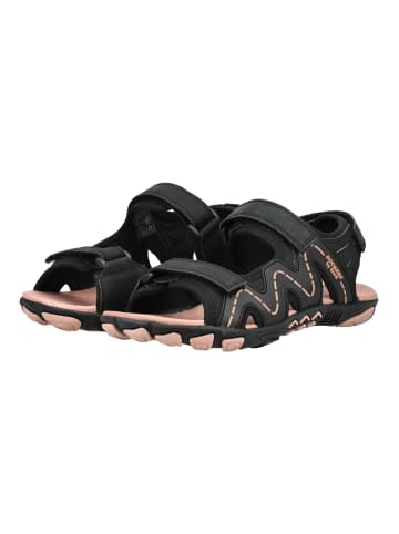DOCKERS Sandalen in Schwarz/Rosa