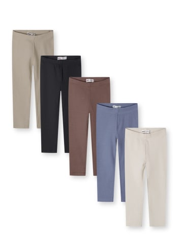 Minoti 5-er Pack Leggings NOSGLEGGING152 in Beige