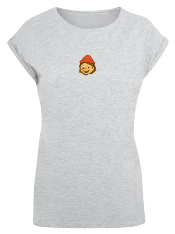 F4NT4STIC T-Shirt Pinocchio No Strings Attached in grau meliert