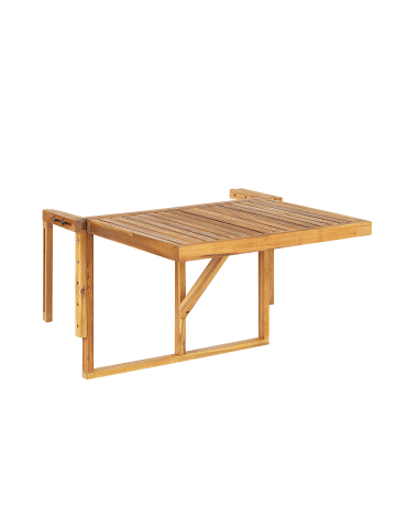 Beliani Klappbarer Tisch UDINE in Braun - (W) 69 x (H) 51 x (L) 70 cm