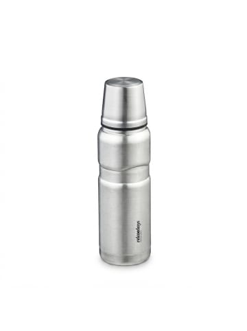 relaxdays Edelstahl-Trinkflasche in Silber - 500 ml
