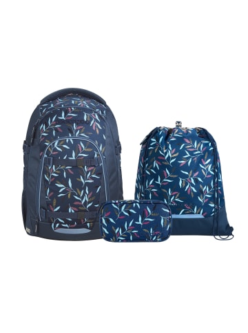 Coocazoo Schulrucksack-Set MATE "Boho Glam" 3-tlg. in Blau