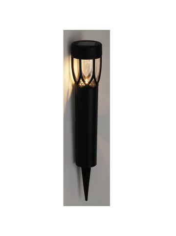 PROGARDEN Solar-Gartenleuchte zum Einstecken in Schwarz, 40 cm