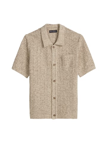 Marc O'Polo Kurzarm-Strickjacke regular in Chalky Sand