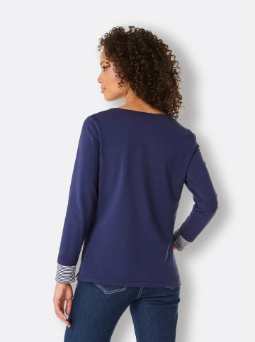 creation L Pima-Baumwoll-Shirt in marine