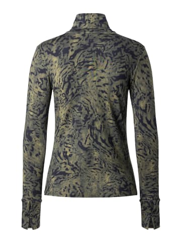 More & More schmales Rollkragenshirt, Print in animal print